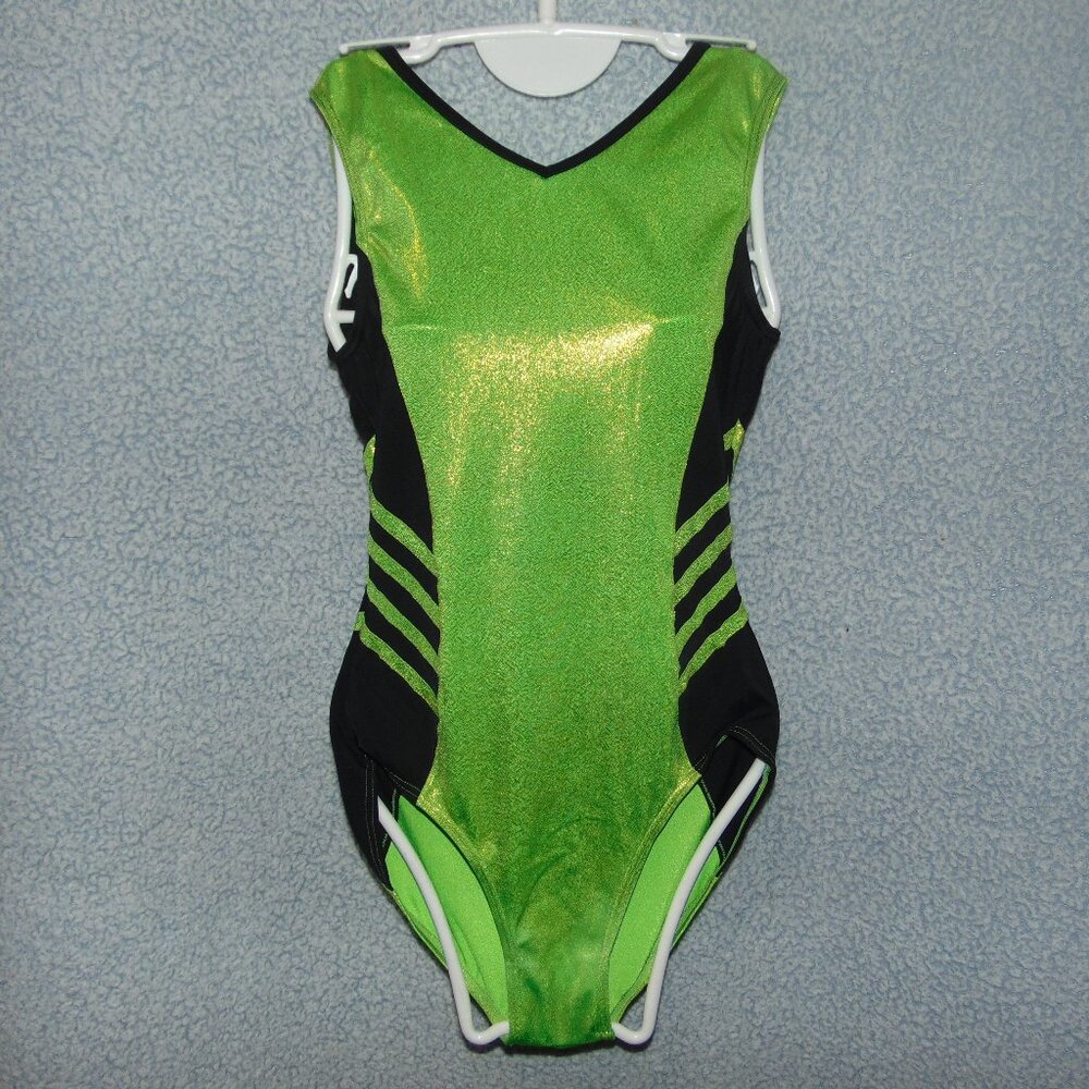 Balera Lime Green And Black Leotard SA